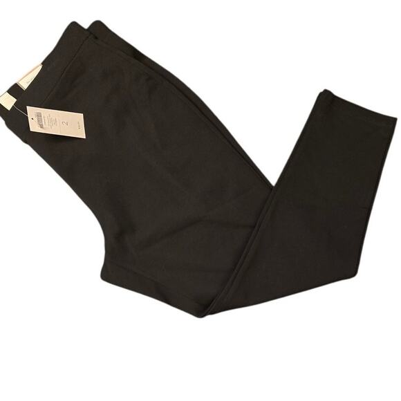 Chico's The Ultimate Fit Size 2/12/L Knit Legging Crop NWT Black - Picture 1 of 8